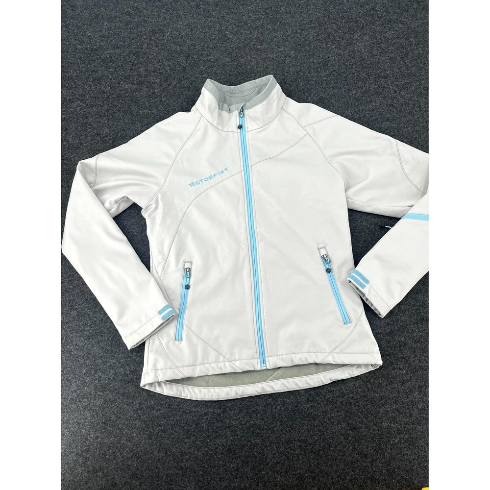 Motorfist Athena Softshell Jacket Womens Small Gray Fleece Lined Snowmobile Ski